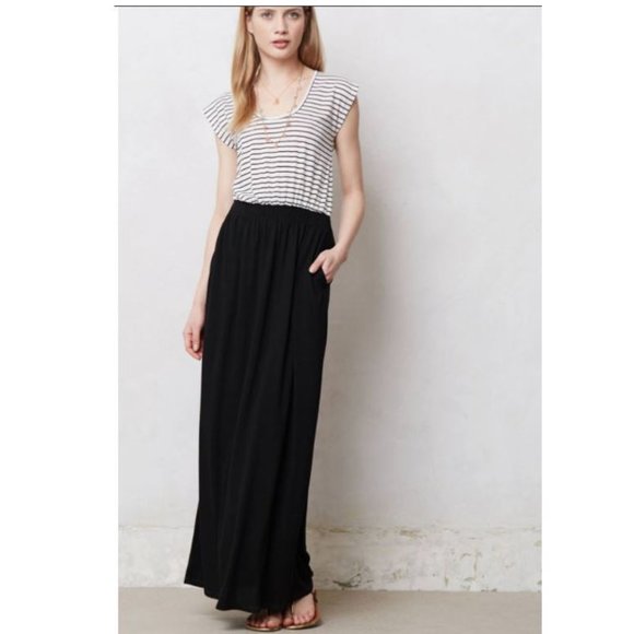 Anthropologie | Dresses | Anthropologie Lilka Striped Maxi Dress Size  Medium | Poshmark